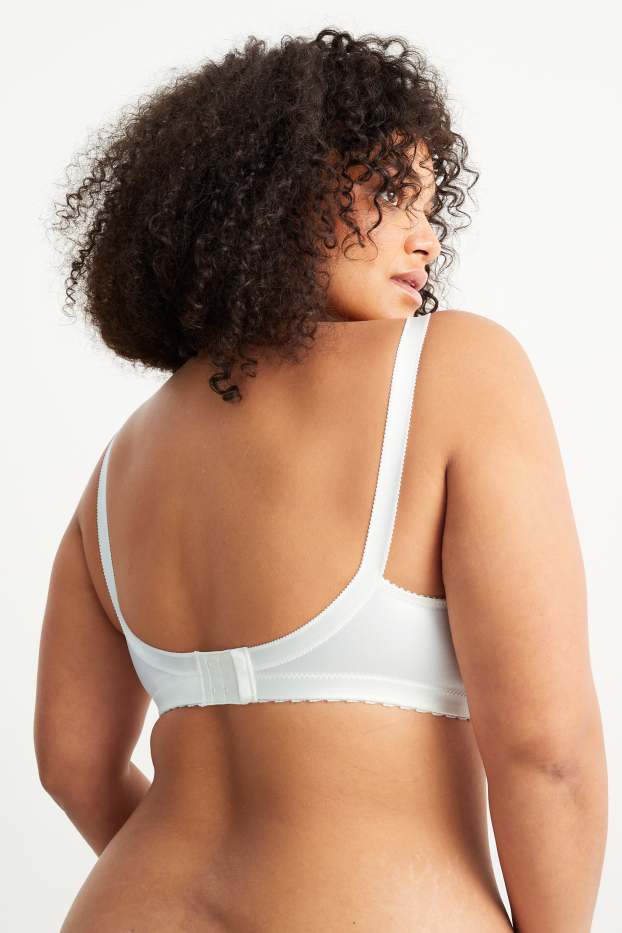 Women - Minimiser bra - shiny - cremewhite