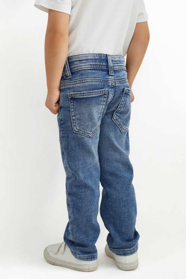 Kinder Jungen - Straight Jeans - jeansblau