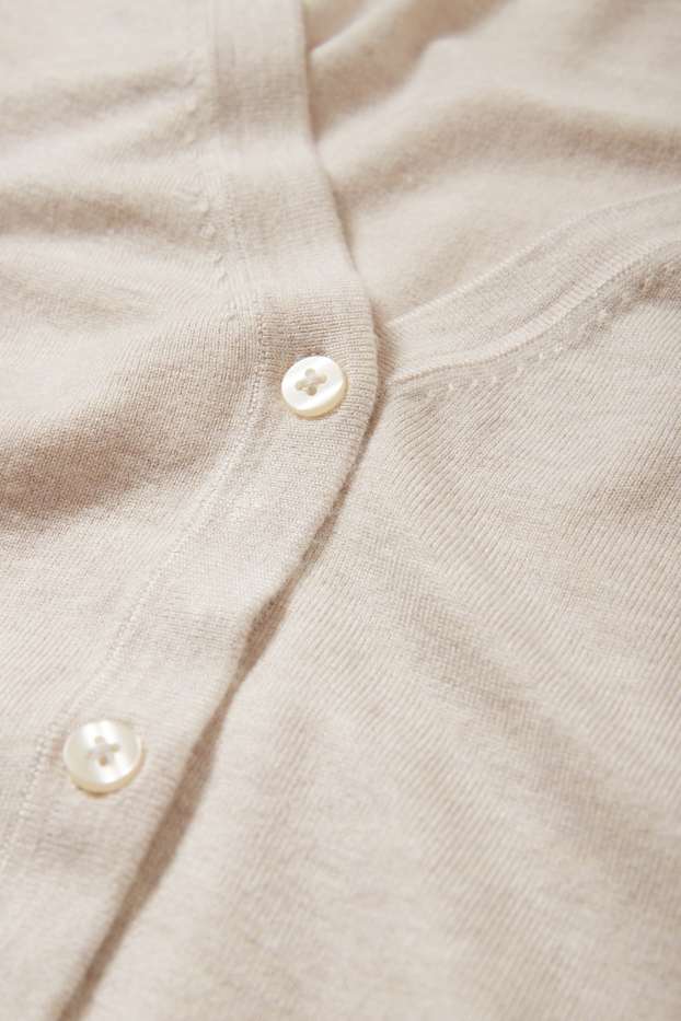 Donna - Cardigan basic - beige chiaro