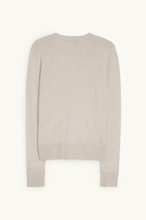 Donna - Cardigan basic - beige chiaro