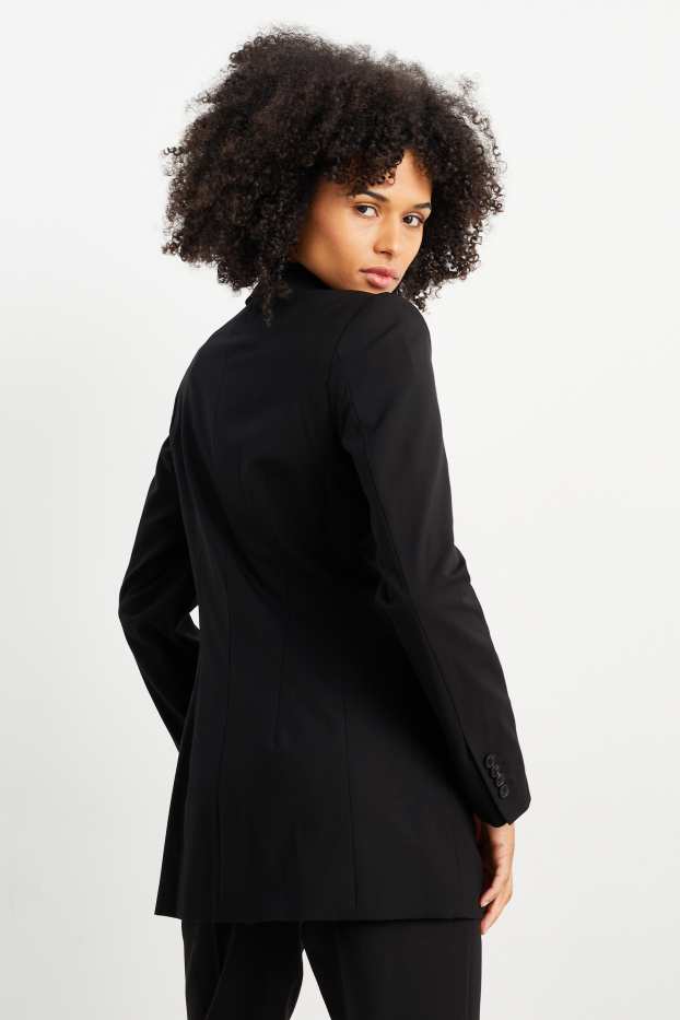 Damen - Business-Blazer - Regular Fit - Mix & Match - schwarz
