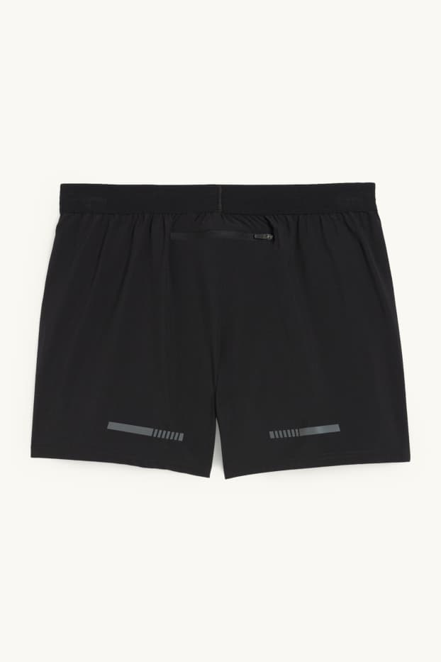 Home - Pantalons curts tècnics - 4 Way Stretch - look 2 en 1 - negre