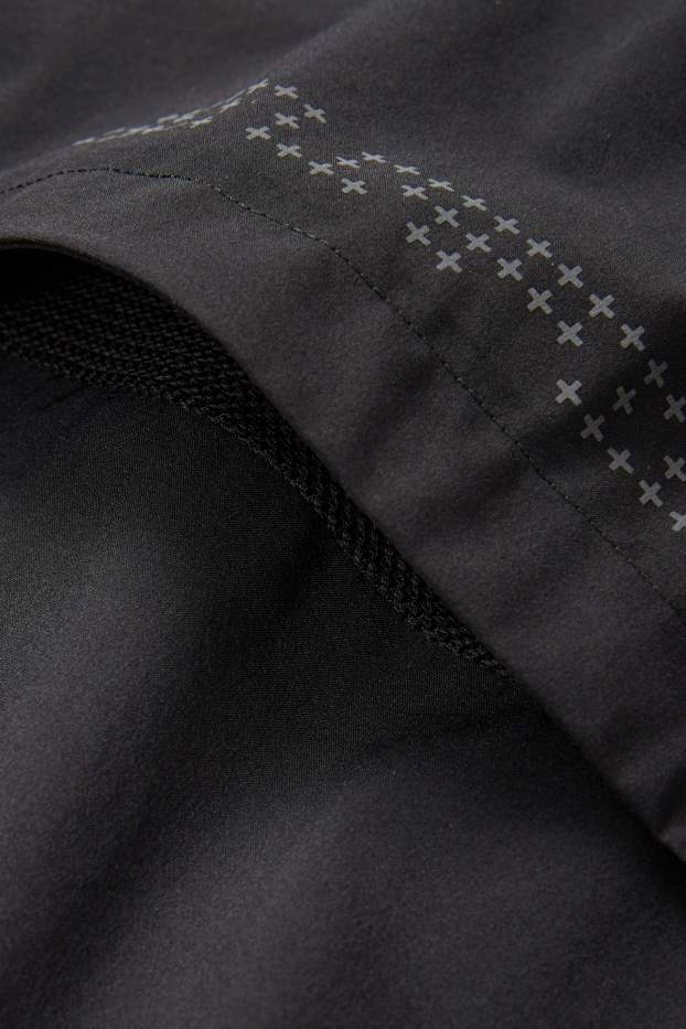 Uomo - Giacca sportiva con cappuccio - 4 Way Stretch - nero