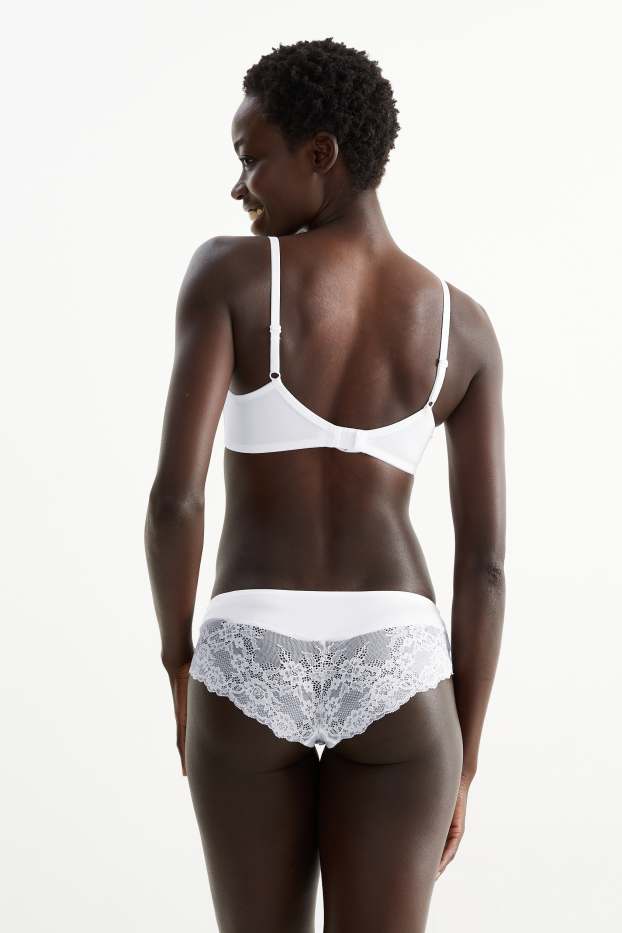 Women - Multipack of 2 - non-wired bra - white