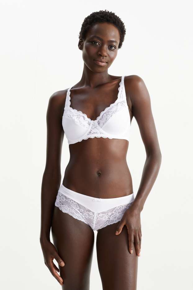 Femmes - Lot de 2 - soutien-gorges avec armatures - blanc