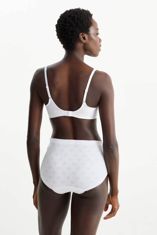 Femmes - Lot de 3 - culottes - blanc
