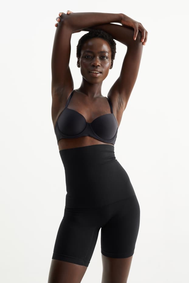 Damen - Shaping-Hose - seamless - schwarz