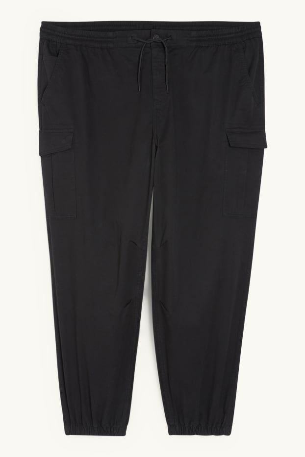 Hommes - Pantalon cargo - regular fit - noir