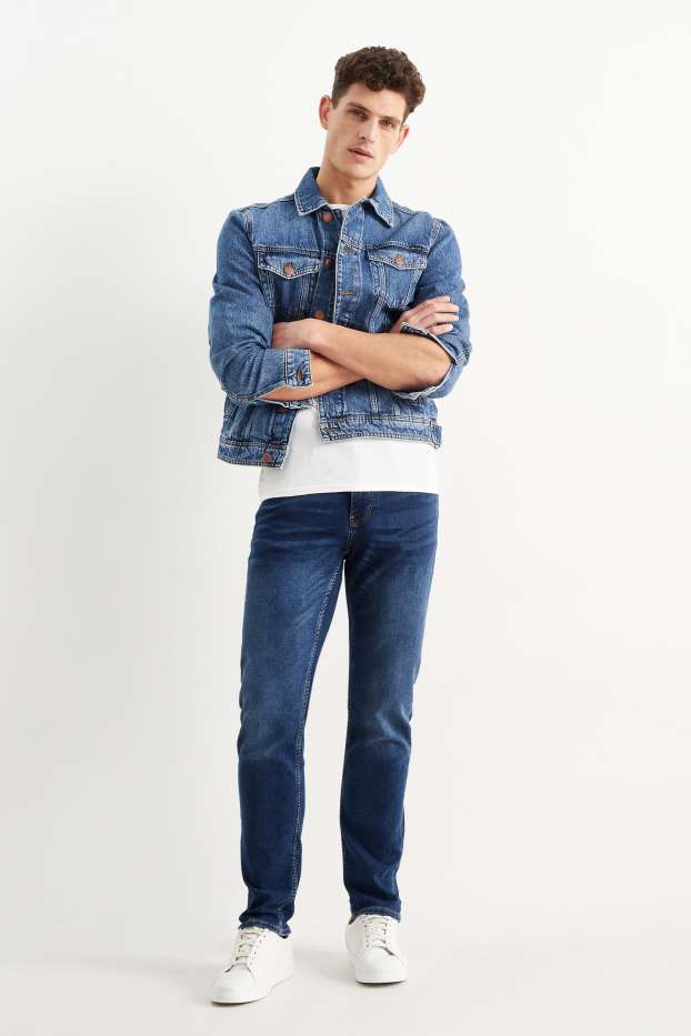 Hommes - Slim jean - Flex jog denim - LYCRA® - jean bleu foncé