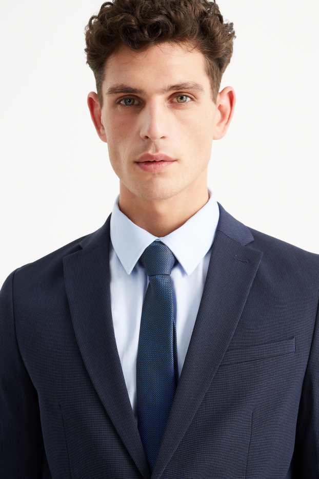 Men - Tie - dark blue