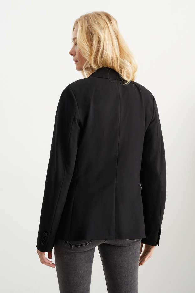 Damen - Business-Blazer - Regular Fit - Mix & Match  - schwarz