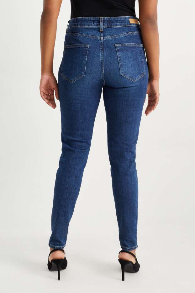 Femmes - Skinny jean - high waist - jean bleu
