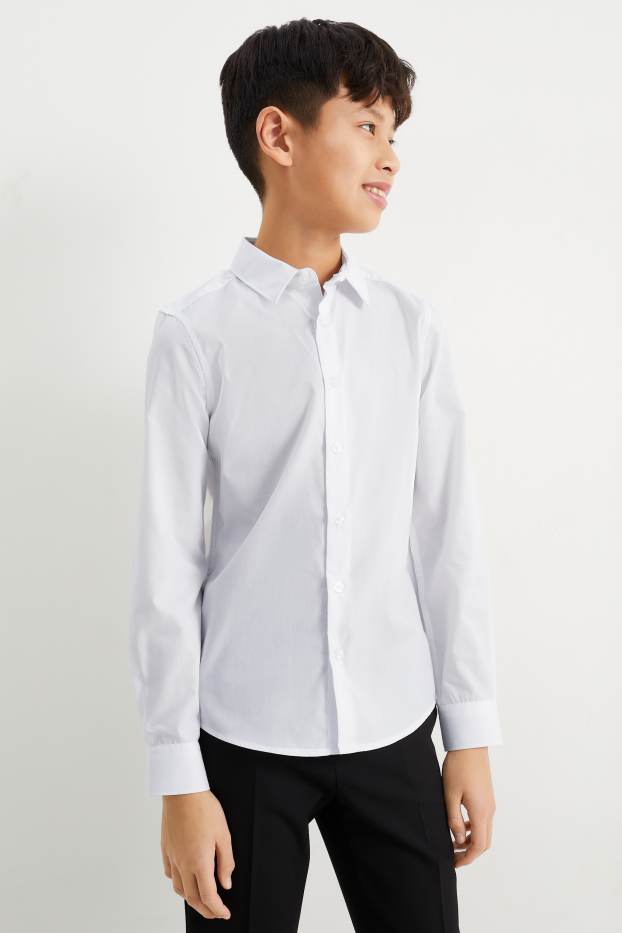 Kinderen: jongens - Overhemd - wit