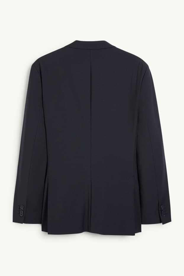 Uomo - Giacca coordinabile - regular fit - Flex - misto lana vergine - blu scuro