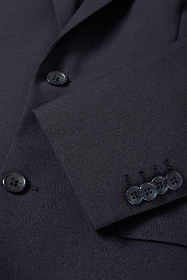 Uomo - Giacca coordinabile - regular fit - Flex - misto lana vergine - blu scuro