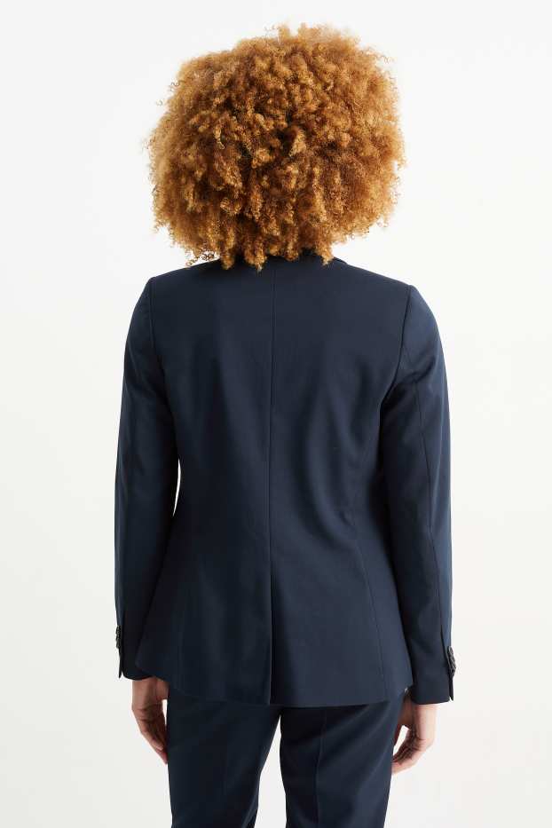 Damen - Business-Blazer - tailliert - dunkelblau