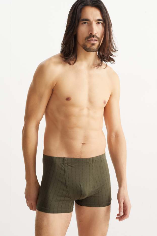 Herren - Multipack 3er - Trunks - dunkelgrün