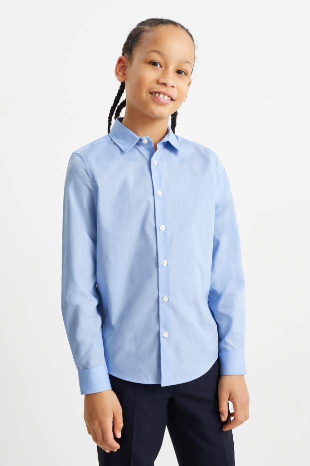 Kinderen: jongens - Overhemd - lichtblauw