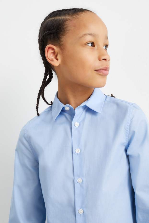 Kinderen: jongens - Overhemd - lichtblauw