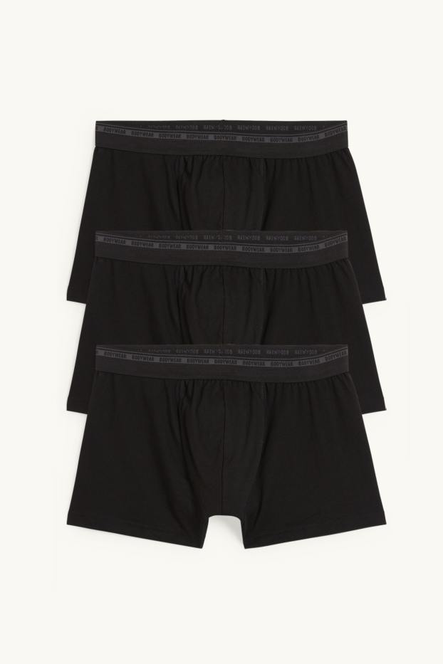 Herren - Multipack 3er - Trunks  - schwarz