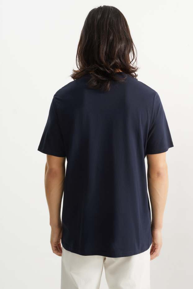 Herren - T-Shirt - Regular Fit - dunkelblau