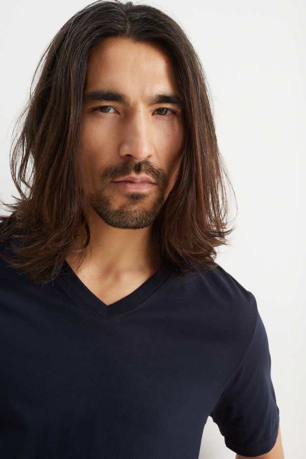 Herren - T-Shirt - Regular Fit - dunkelblau