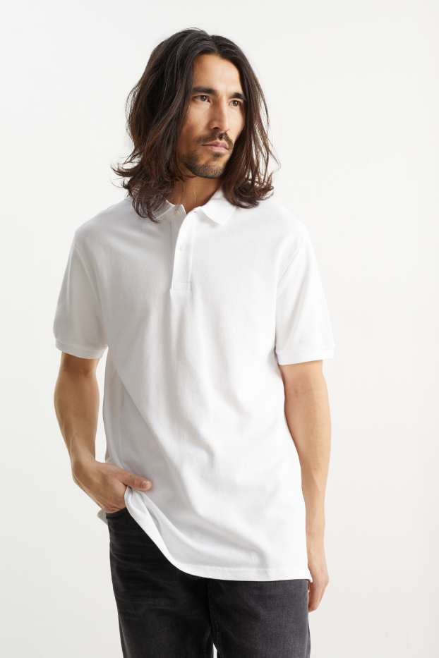 Hommes - Polo - blanc