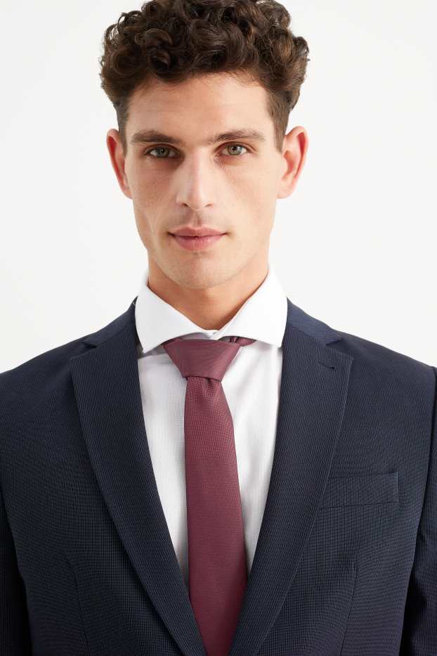 Men - Tie - bordeaux