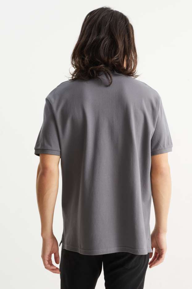 Bărbați - Tricou polo - gri