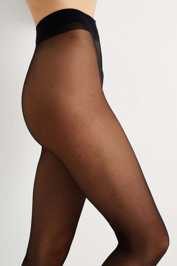 Mujer - Pack de 2 - medias - LYCRA® - 15 DEN - negro