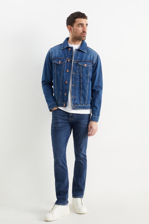 Bărbați - Slim jeans - LYCRA® - denim-albastru