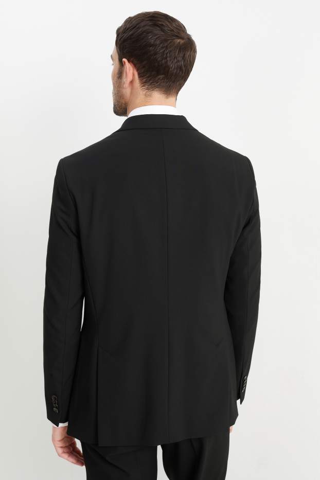 Herren - Baukasten-Sakko - Regular Fit - Flex - LYCRA® - Mix & Match - schwarz