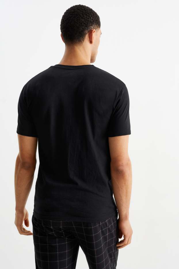 Pánské - Multipack 3 ks - nátělník - bezešvý - černá