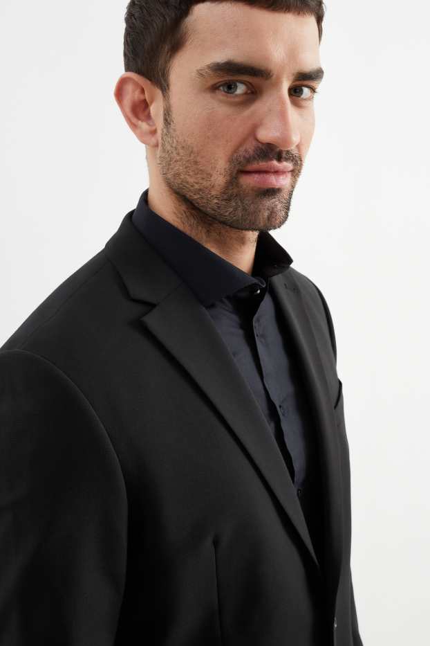 Herren - Baukasten-Sakko - Slim Fit - Flex - LYCRA® - schwarz