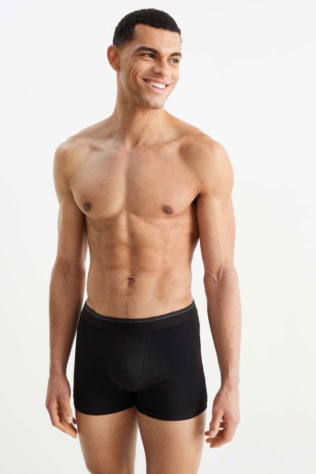 Men - Multipack of 5 - trunks  - black