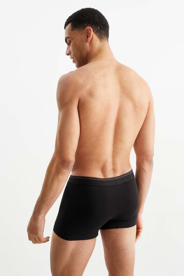 Men - Multipack of 5 - trunks  - black