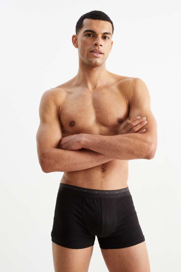 Herren - Multipack 3er - Trunks  - schwarz
