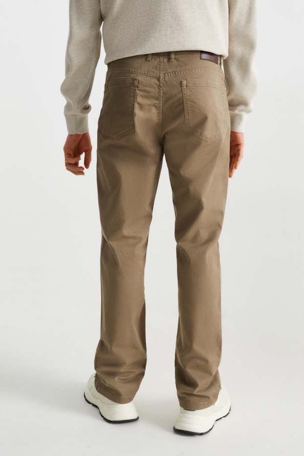 Men - Trousers - regular fit - light brown