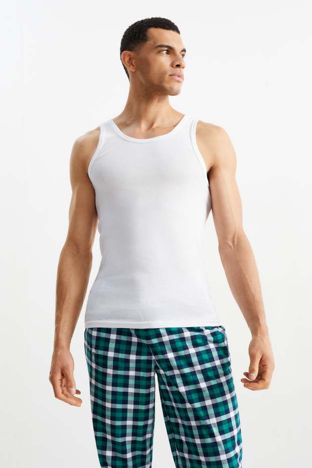 Herren - Multipack 3er - Unterhemd - Feinripp - seamless - weiss