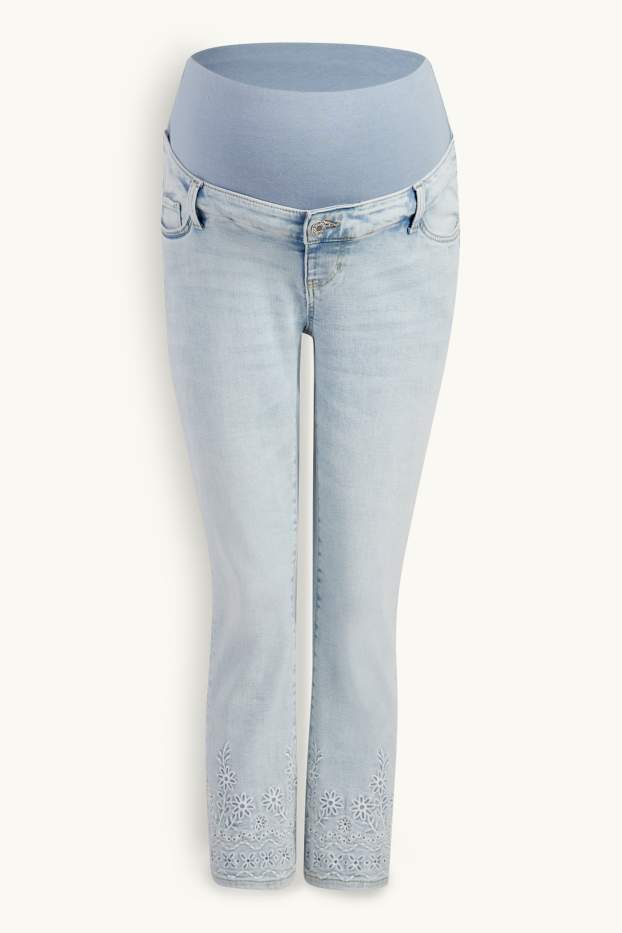 Dona - Texans de maternitat - slim jeans - texà blau clar