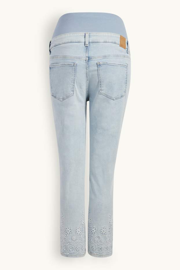 Dona - Texans de maternitat - slim jeans - texà blau clar