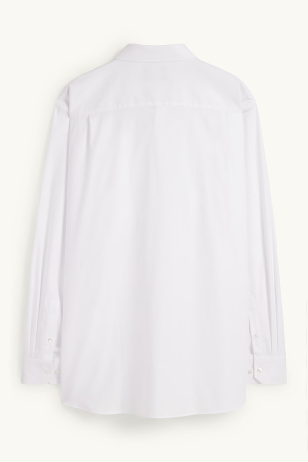 Heren - Overhemd - regular fit - gemakkelijk te strijken - wit