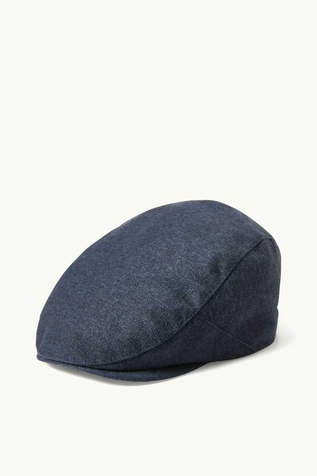 Men - Flat cap - dark blue