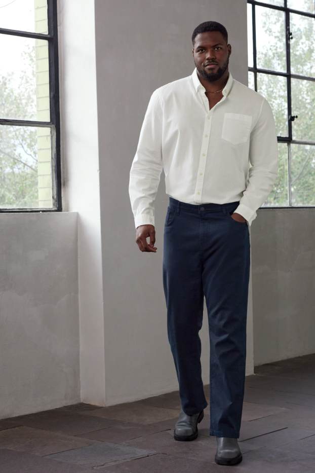 Home - Pantalons - regular fit - blau fosc