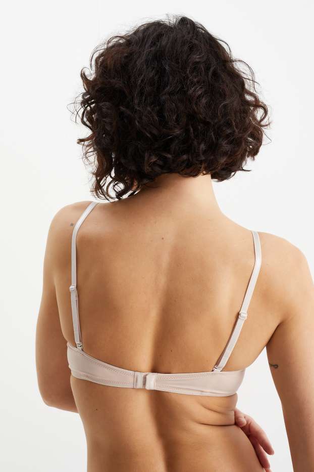 Dames - Set van 2 - BH zonder beugels - voorgevormd - LYCRA® - beige