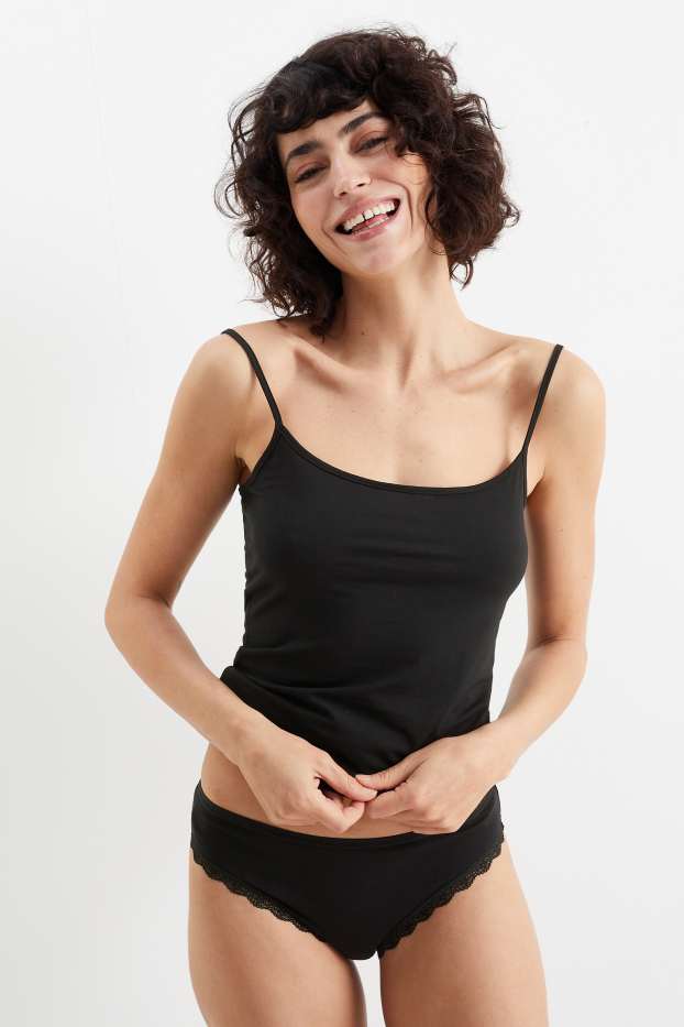 Women - Multipack of 4 - briefs - black