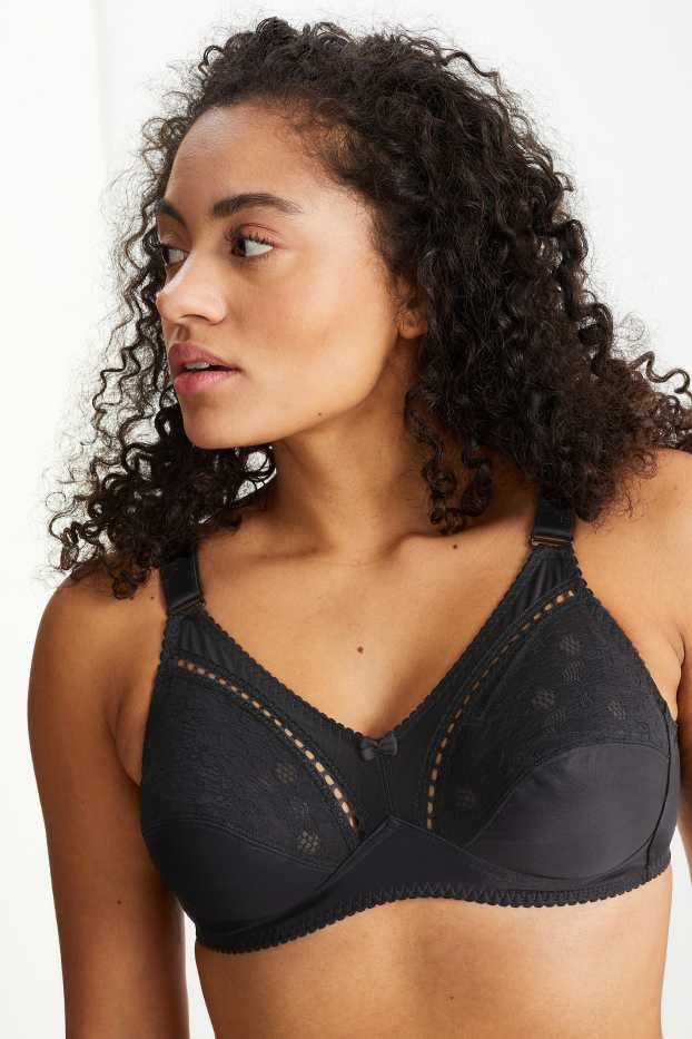 Women - Non-wired minimiser bra - black