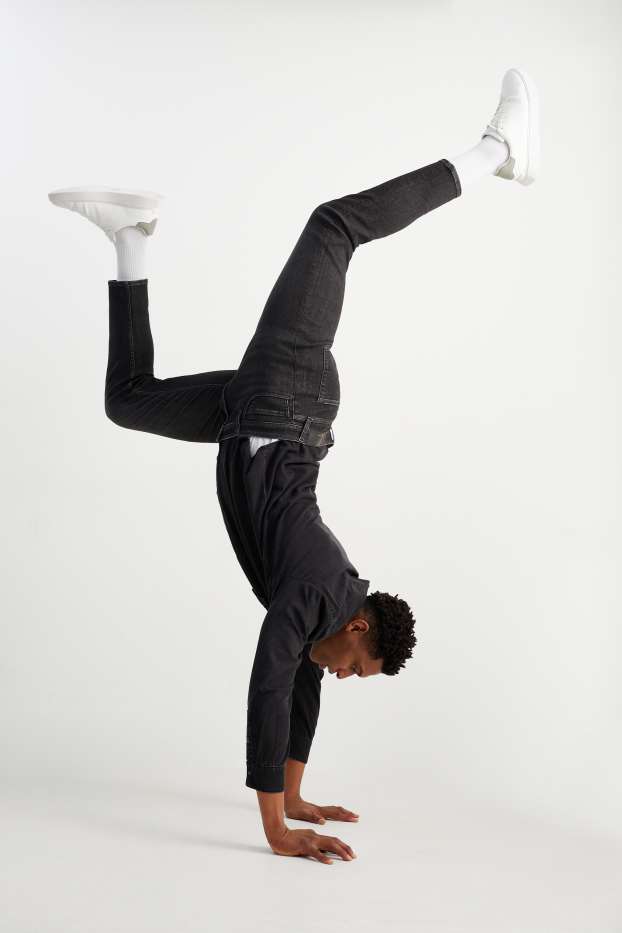 Uomo - Slim tapered jeans - Flex - LYCRA® ADAPTIV - jeans grigio scuro