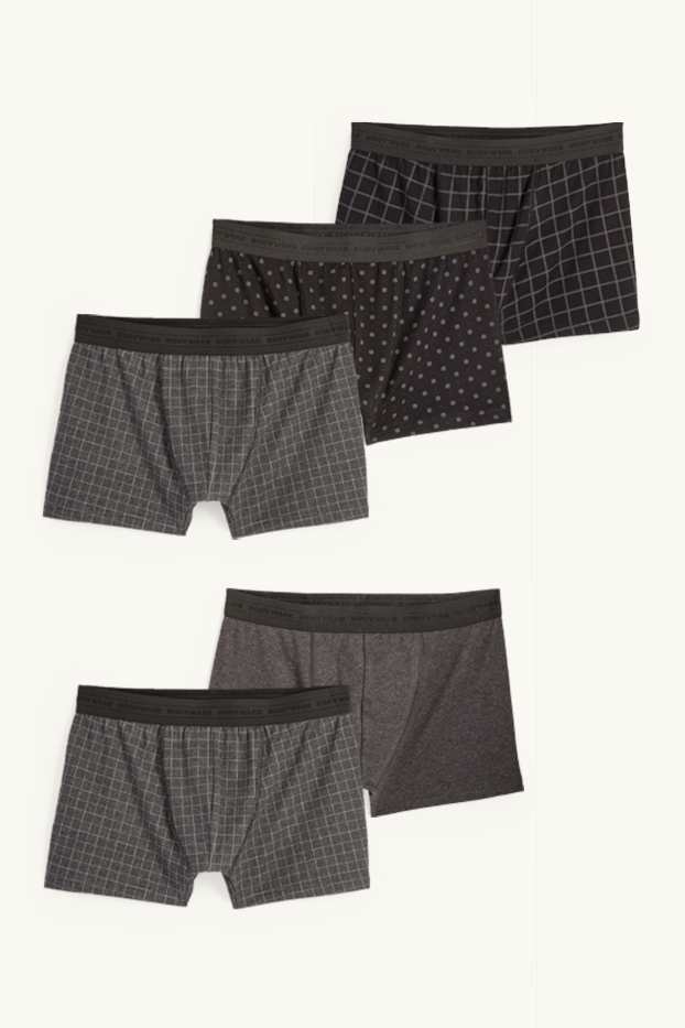 Herren - Multipack 5er - Trunks - dunkelgrau
