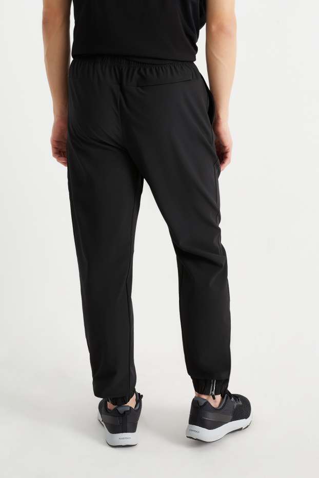 Hommes - Pantalon de sport - 4 Way Stretch - Flex - noir